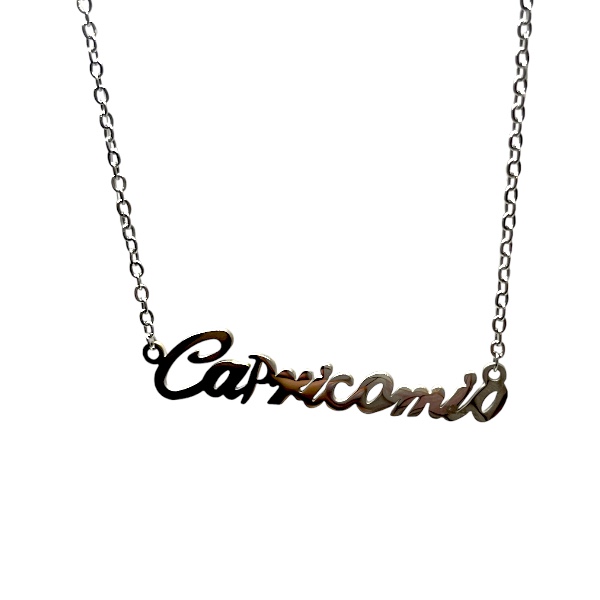 Philip Jones Collana Zodiacale Capricorno Con Cristalli Austriaci, Gioiello Regalo In Confezione Lusso
