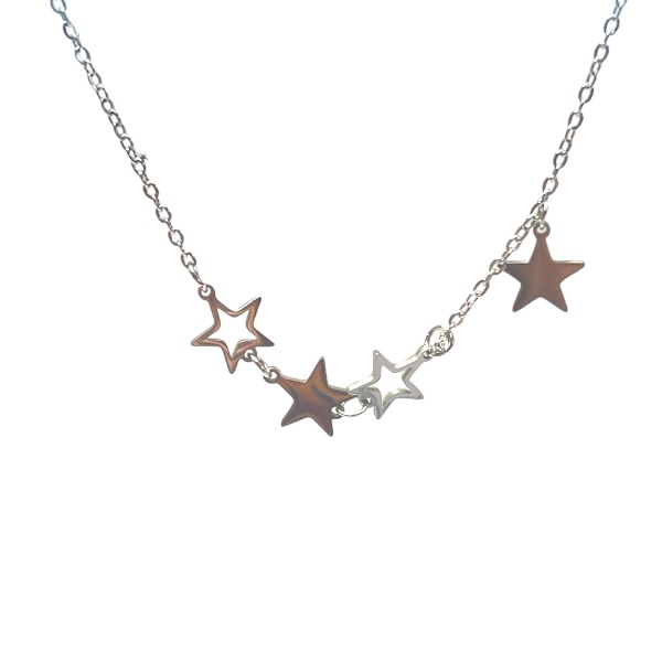 Collar Acero Estrellas