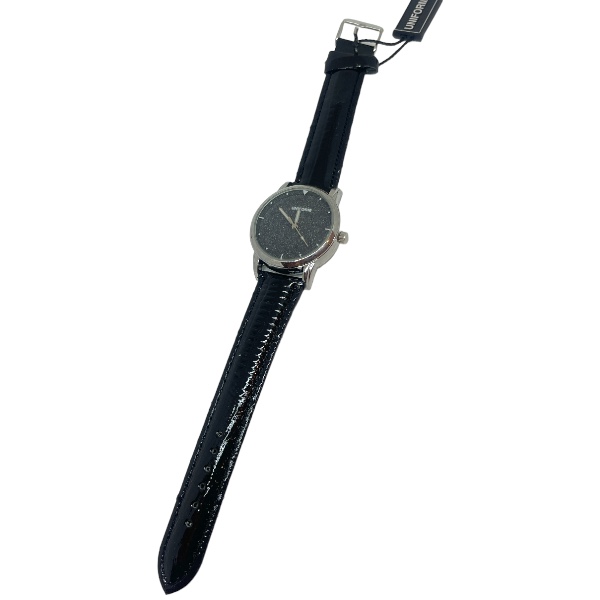 Reloj Negro Brillo Gris