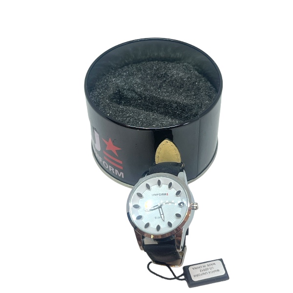 Reloj Gotas Blanco y Negro