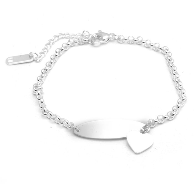 Pulsera identidad con corazon