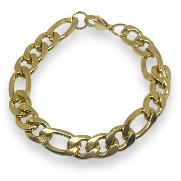 Pulsera Acero Dorado 3X1