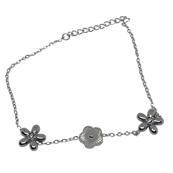 Pulsera Acero Flores