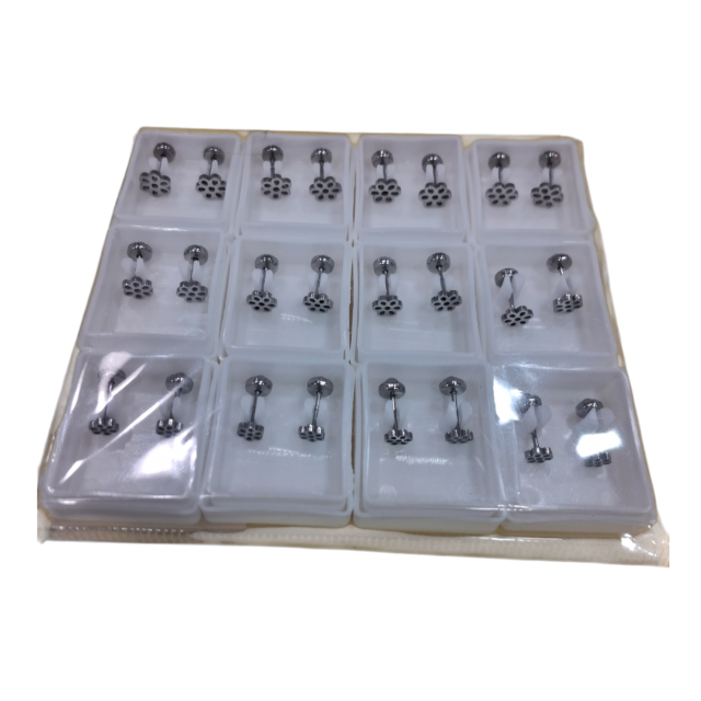 Pack x 12 abridores acero comun florcita