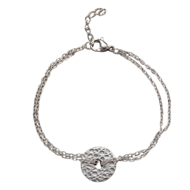 Pulsera acero circulo