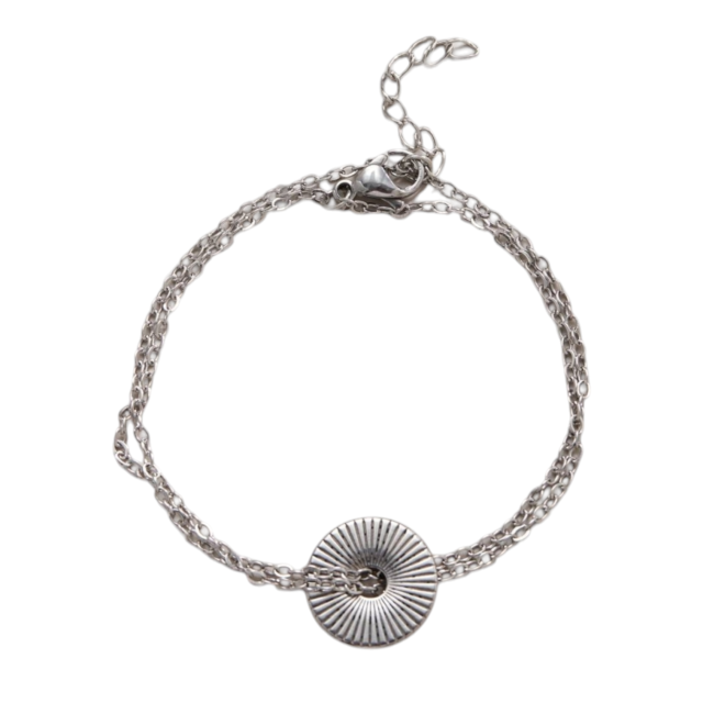 Pulsera acero circulo