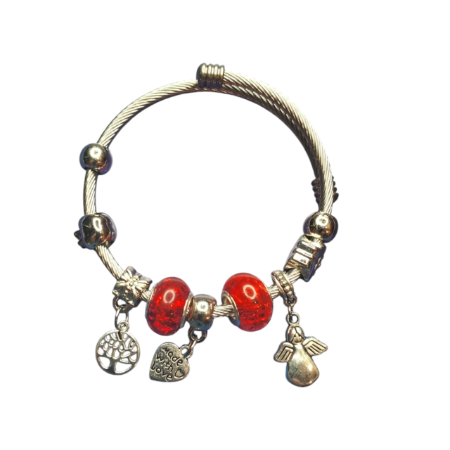 Pulsera estilo pandora dijes fantasia 