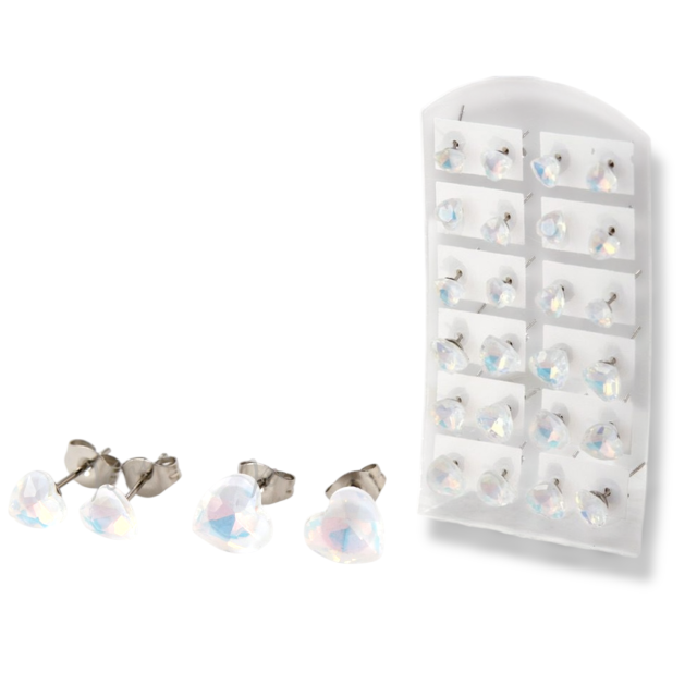 ARO BLÍSTER PASANTE ACERO CORAZÓN DE CRISTAL