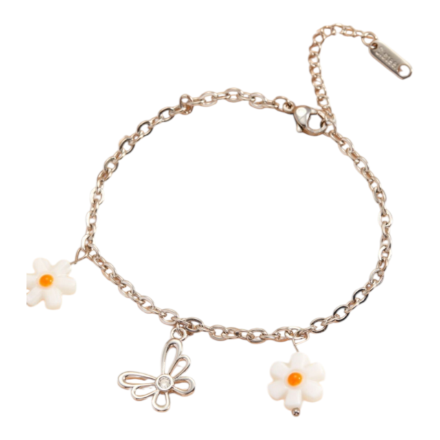PULSERA ACERO DIJES MARGARITA 
