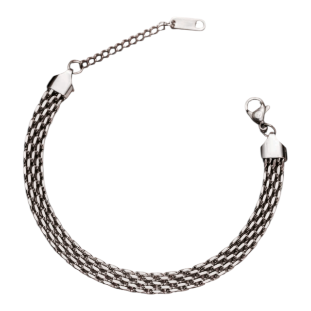 PULSERA ACERO CHATA