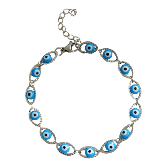 PULSERA ACERO OJOS