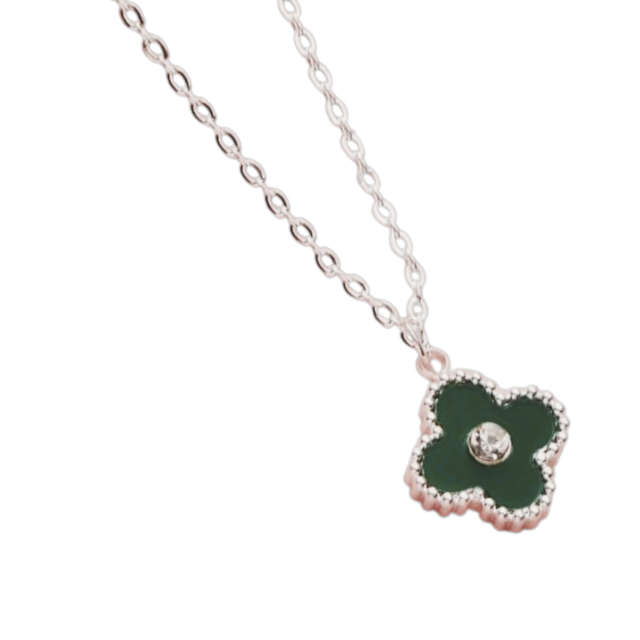 COLLAR ACERO BLANCO DIJE VC CUBIC COLOR SURTIDO 