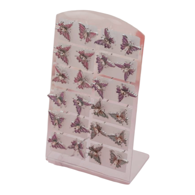 ARO  ACERO PASANTE MARIPOSA BLISTER