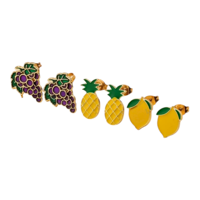 ARO ACERO DORADO PASANTE FRUTAS BLÍSTER 