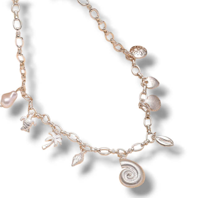 COLLAR ACERO BLANCO MULTIDIJES MARINOS