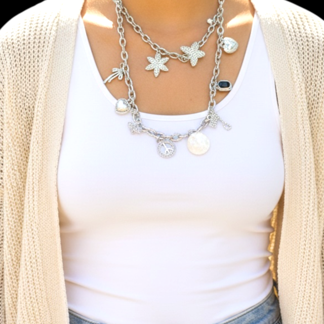 COLLAR ACERO MULTIDIJES CIELO