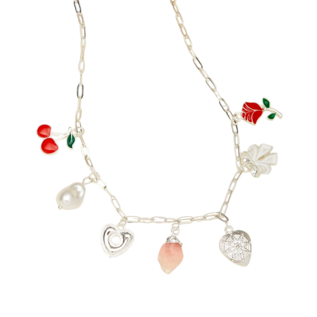 COLLAR ACERO BLANCO MULTIDIJES PIEDRA