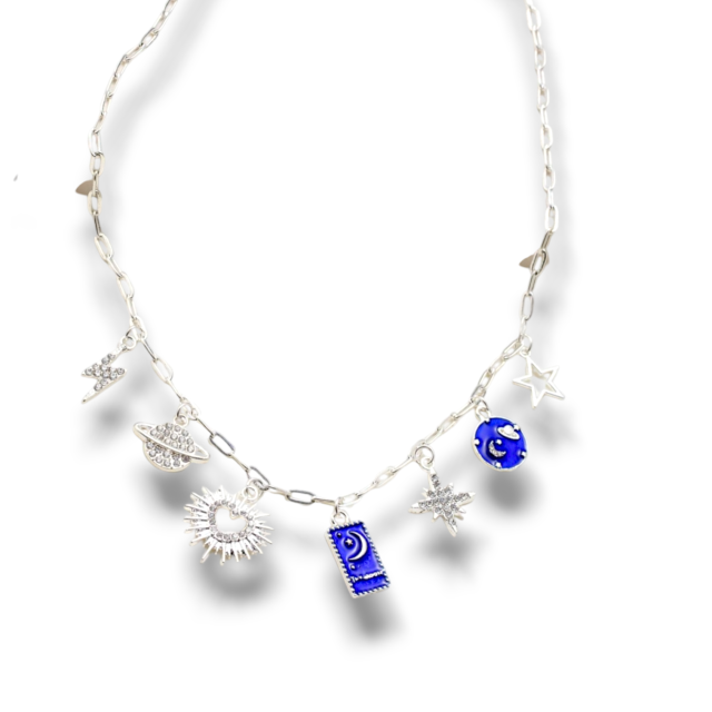 COLLAR ACERO BLANCO MULTIDIJES UNIVERSO