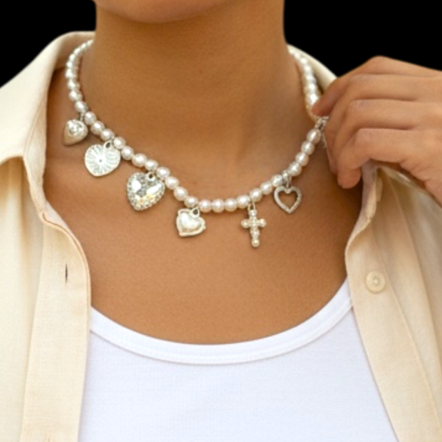 COLLAR ACERO PERLAS CHICA MULTIDIJES