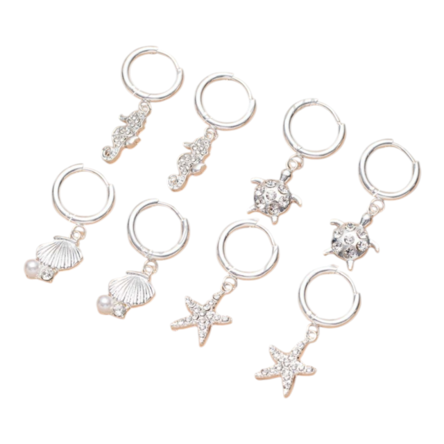 ARO ACERO BLANCO DIJE MARINO MICROPAVE