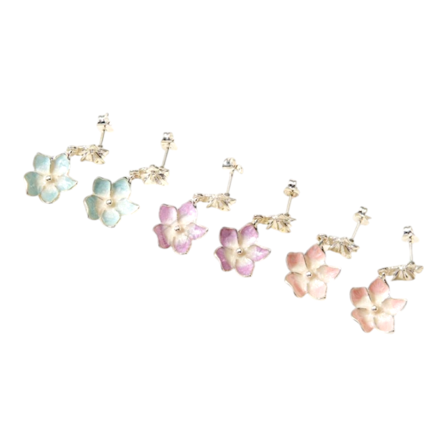 ACERO BLANCO ARO PASANTE COLGANTE FLOR