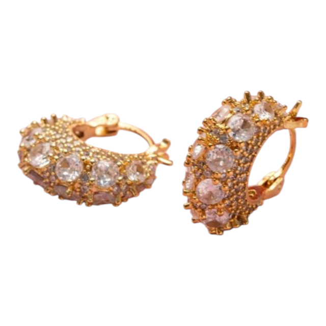 ARO BRONCE DORADO ARGOLLA BRILLO MICROPAVE