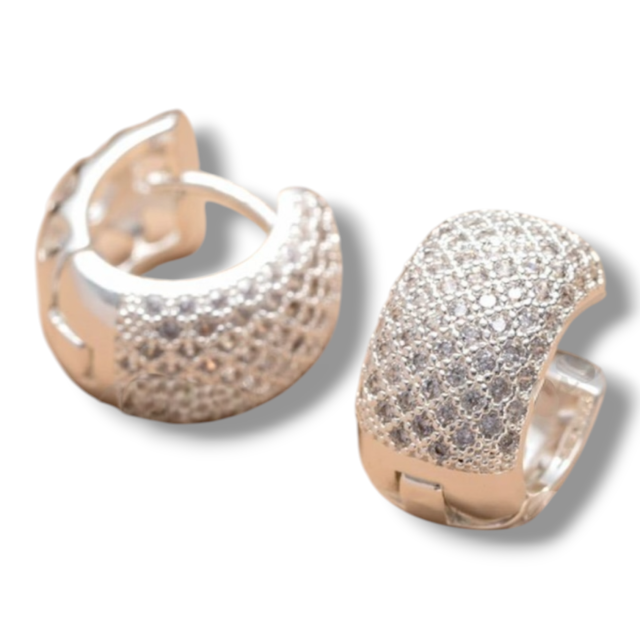 ARO BRONCE BLANCO ARGOLLA REDONDA ANCHA MICROPAVE 