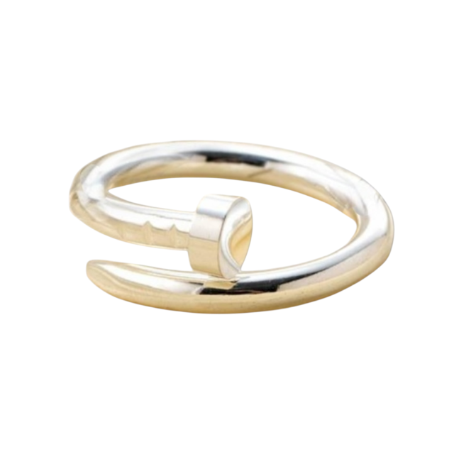 ANILLO ACERO BLANCO CLAVO