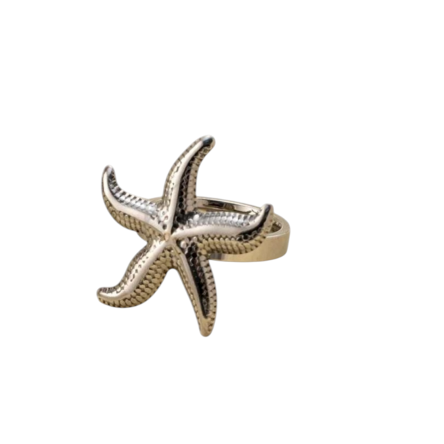 ANILLO ACERO ESTRELLA DE MAR