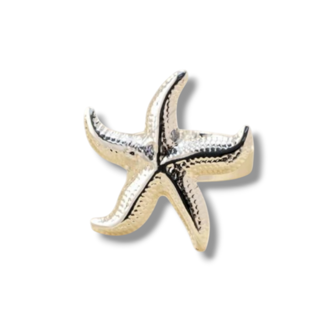 ANILLO ACERO BLANCO ESTRELLA DE MAR