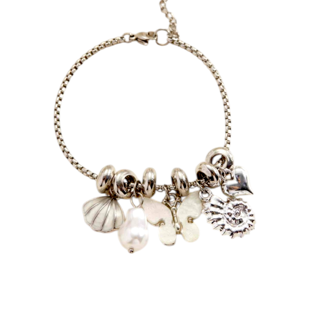 PULSERA ACERO MULTIDIJES MARIPOSA