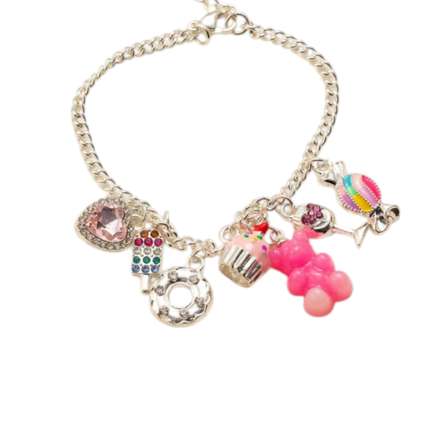 PULSERA ACERO BLANCO MULTIDIJES CANDY BEAR