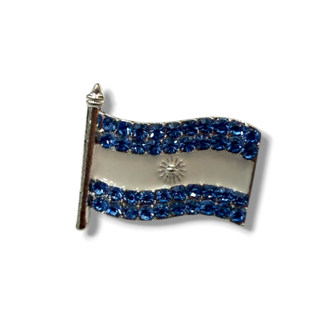 ESCARAPELA BANDERA STRASS