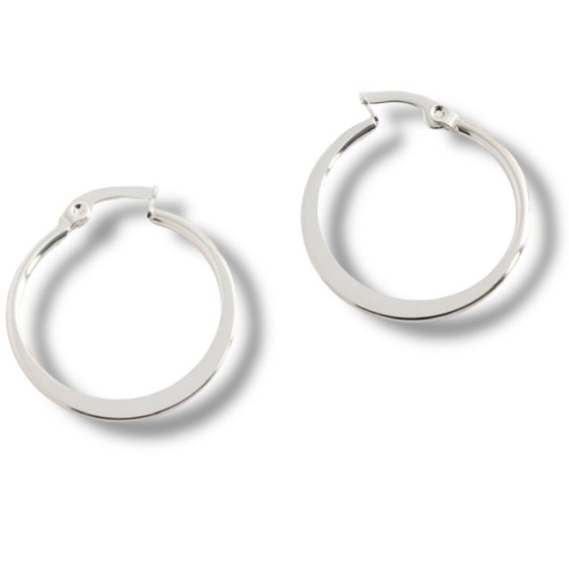 ARO ACERO BLANCO ARGOLLA PLANA