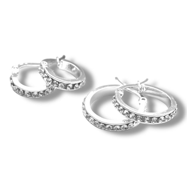 ARO ACERO BLANCO ARGOLLA STRASS