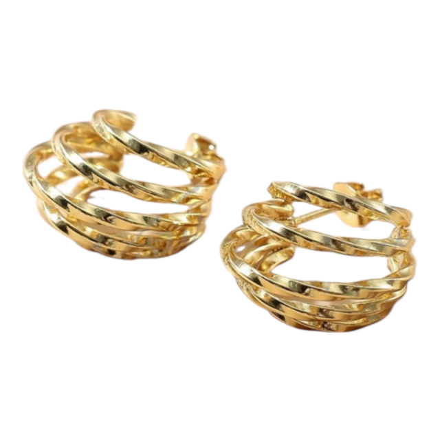 ARO ACERO DORADO ARGOLLA DISEÑO