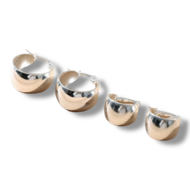 ARO ACERO BLANCO ARGOLLA GRUESA