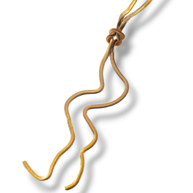 COLLAR ACERO DORDO CORBATERO CHATA LARGA