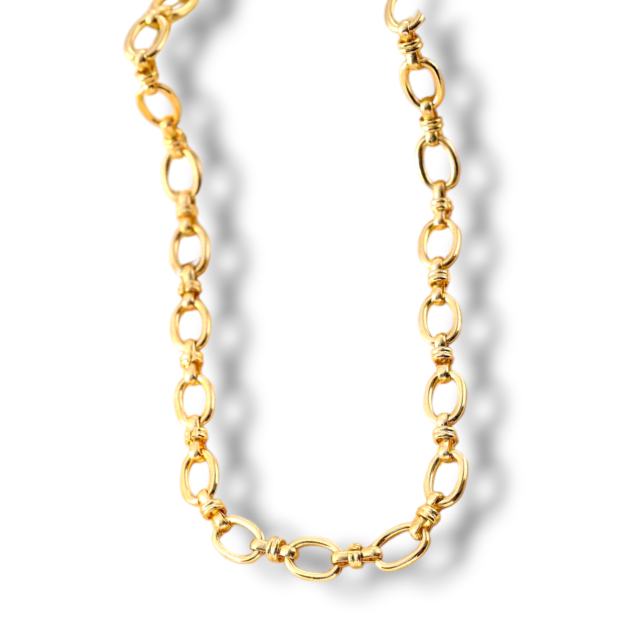 CADENA ACERO DORADO DISEÑO