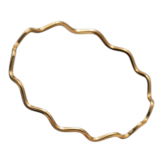 ESCLAVA ACERP DORADO ONDAS