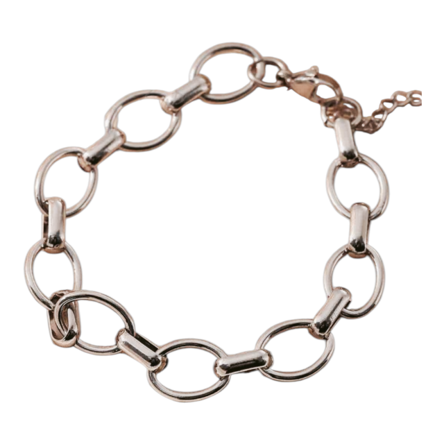 PULSERA ACERO ESLABÓN REDONDO