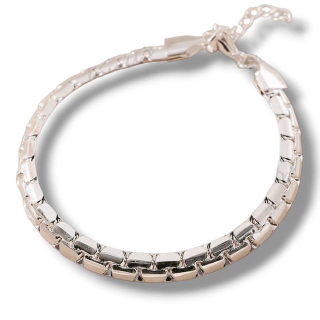 PULSERA ACERO BLANCO CHATA