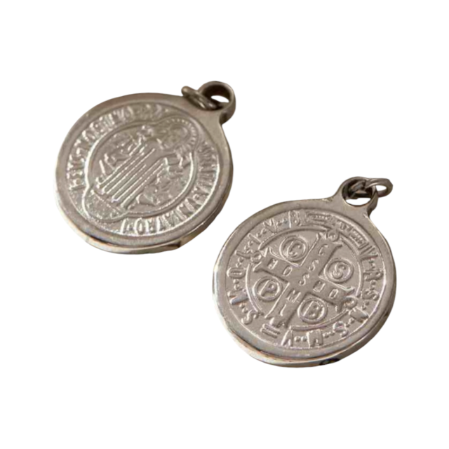 DIJE ACERO MEDALLA SAN BENITO 
