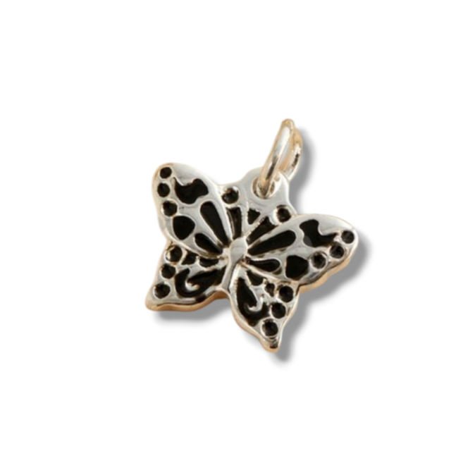 DIJE ACERO BLANCO MARIPOSA MINI X3