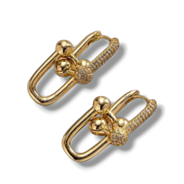 ARO BRONCE DORADO TIFF ENTRELAZADO MICROPAVE 