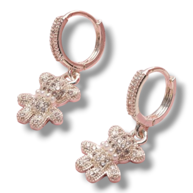 ARO BRONCE BLANCO DIJE OSO MICROPAVE