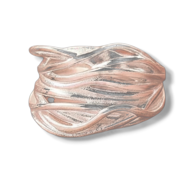 ANILLO ACETO BLANCO GRUESO LÍNEAS 