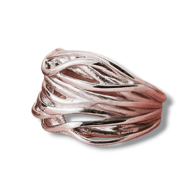 ANILLO ACERO GRUESO LINEAS