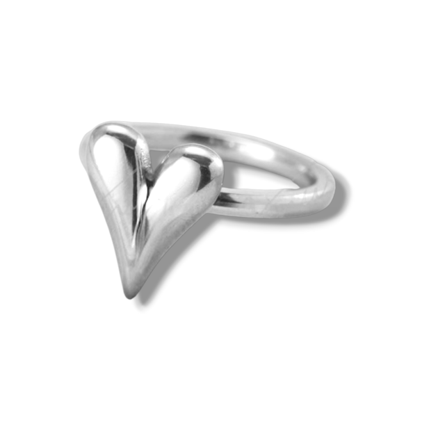 ANILLO ACERO CORAZÓN 