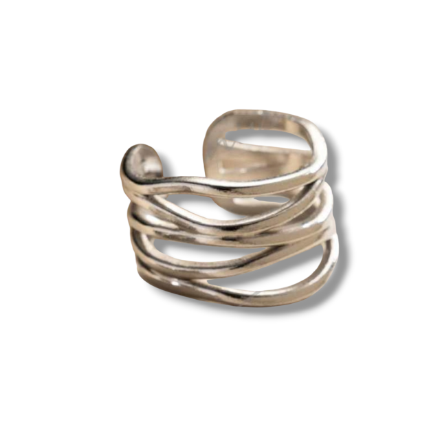 ANILLO ACERO FORMAS ANCHO LINEAS